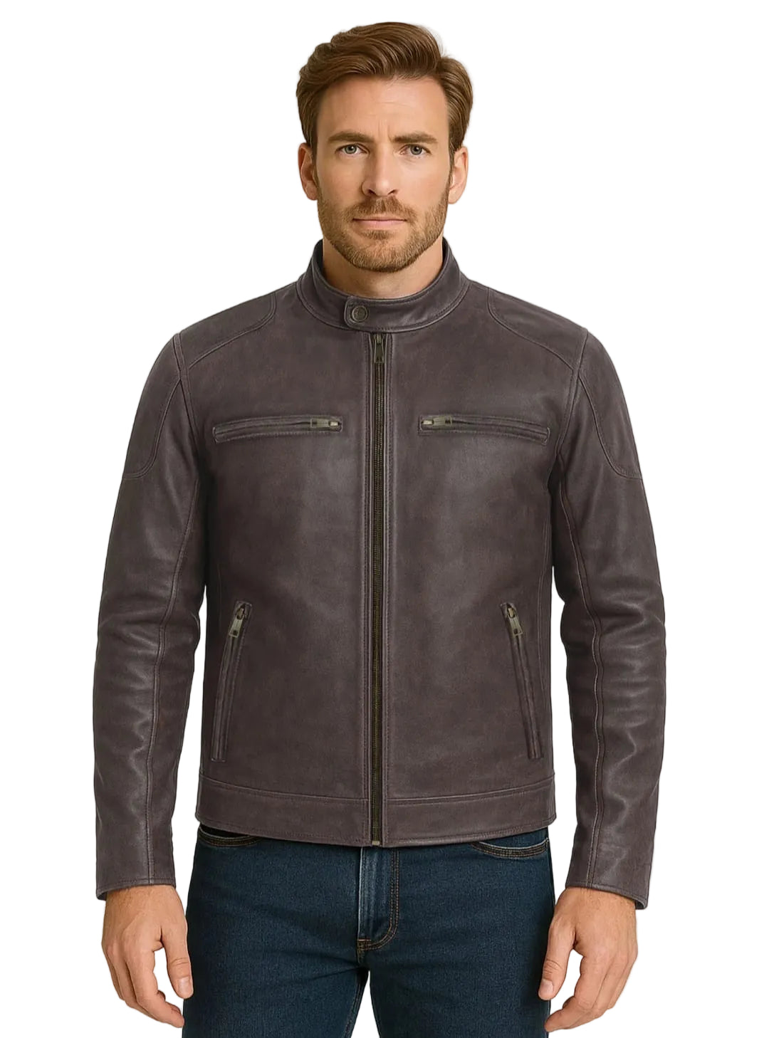 Chris Evans Leather Jacket (Captain America)