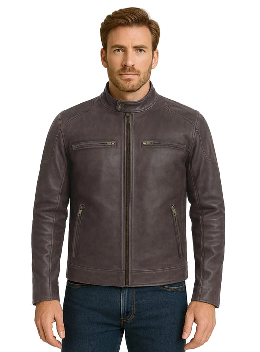 Chris Evans Leather Jacket (Captain America)