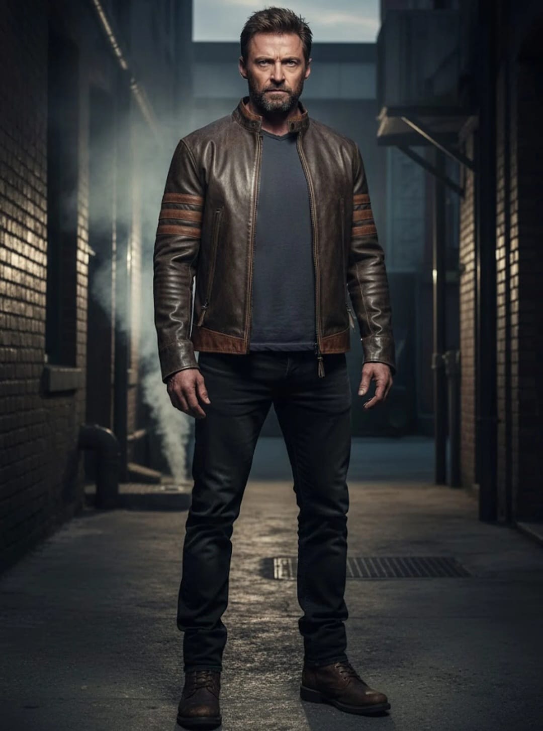 Hugh Jackman Leather Jacket (X-MEN-Wolverine)