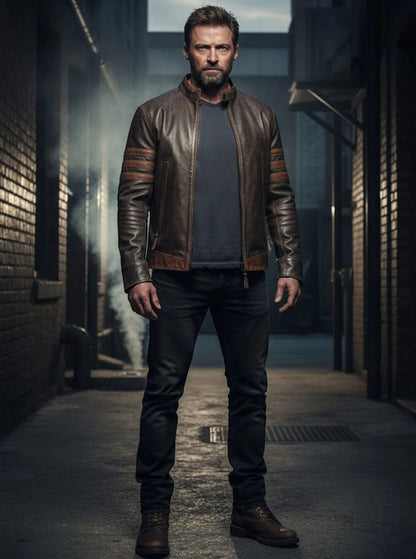 Hugh Jackman Leather Jacket (X-MEN-Wolverine)