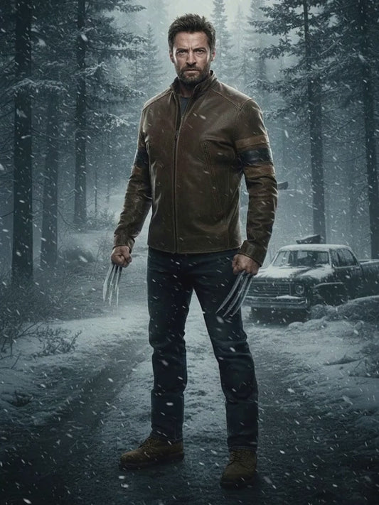 Hugh Jackman Leather Jacket (X-MEN-Wolverine)